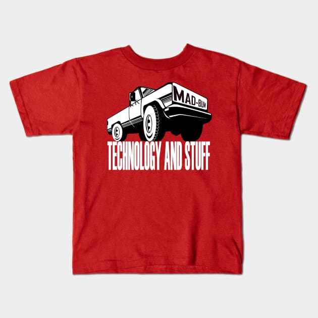 Technology and Stuff Kids T-Shirt by theenvyofyourfriends